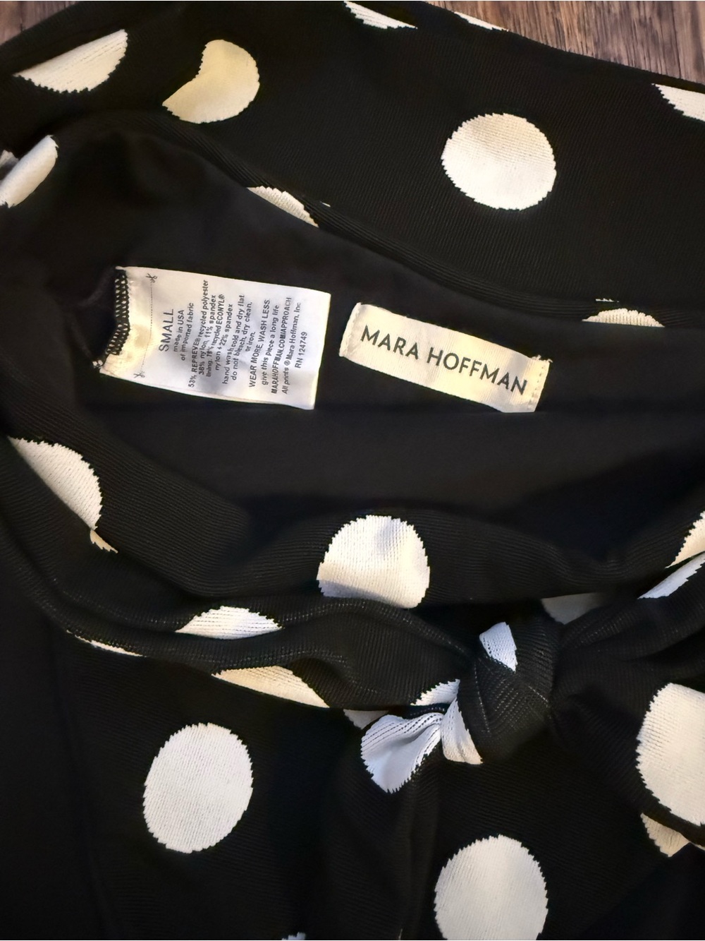 Mara Hoffman Black and White Polka Dot Bikini Set Size S - Picture 2 of 3